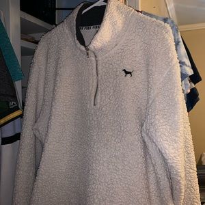 PINK Sherpa Quarter Zip